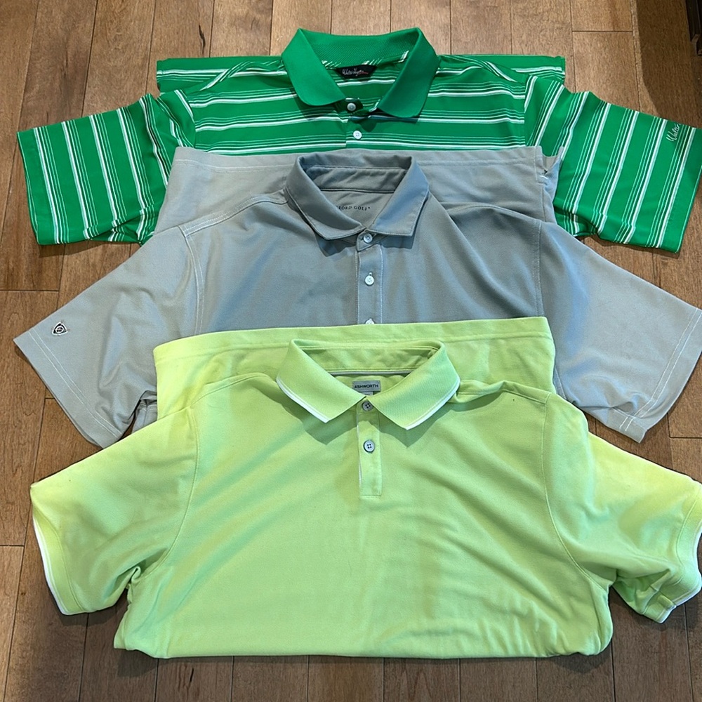 Men’s Golf Shirt Lot, Size M!